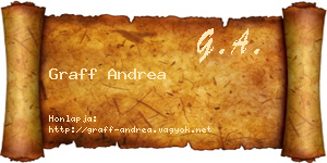 Graff Andrea névjegykártya